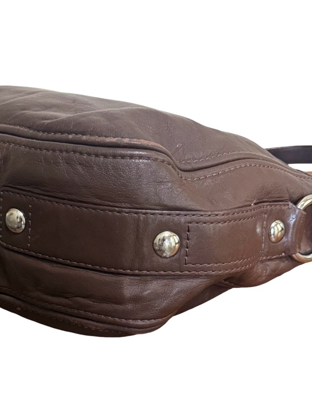 Authenticated Coach Vintage Zoe Glove-Tanned Leather Shoulder Bag in Brown! COA! - Picture 6 of 13